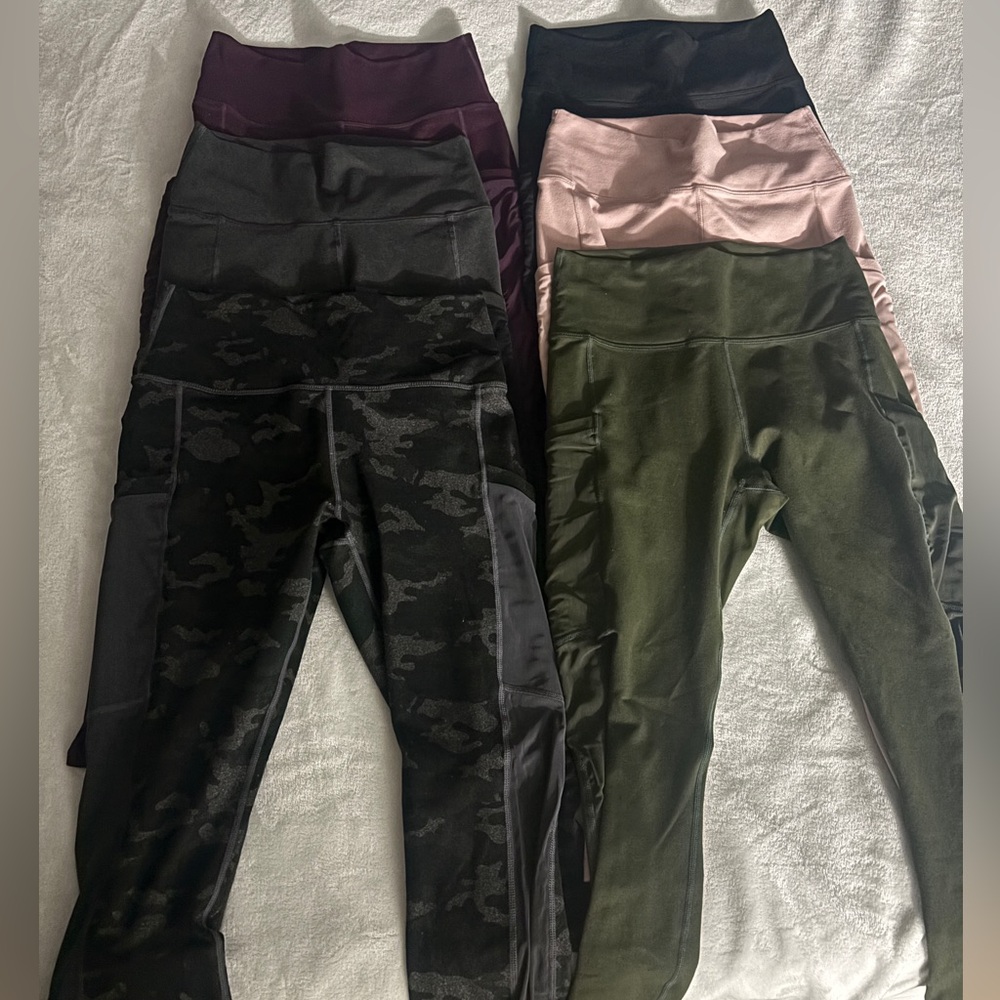 Lot of 6 Fabletics PowerHold High-Waisted Capri leggings
